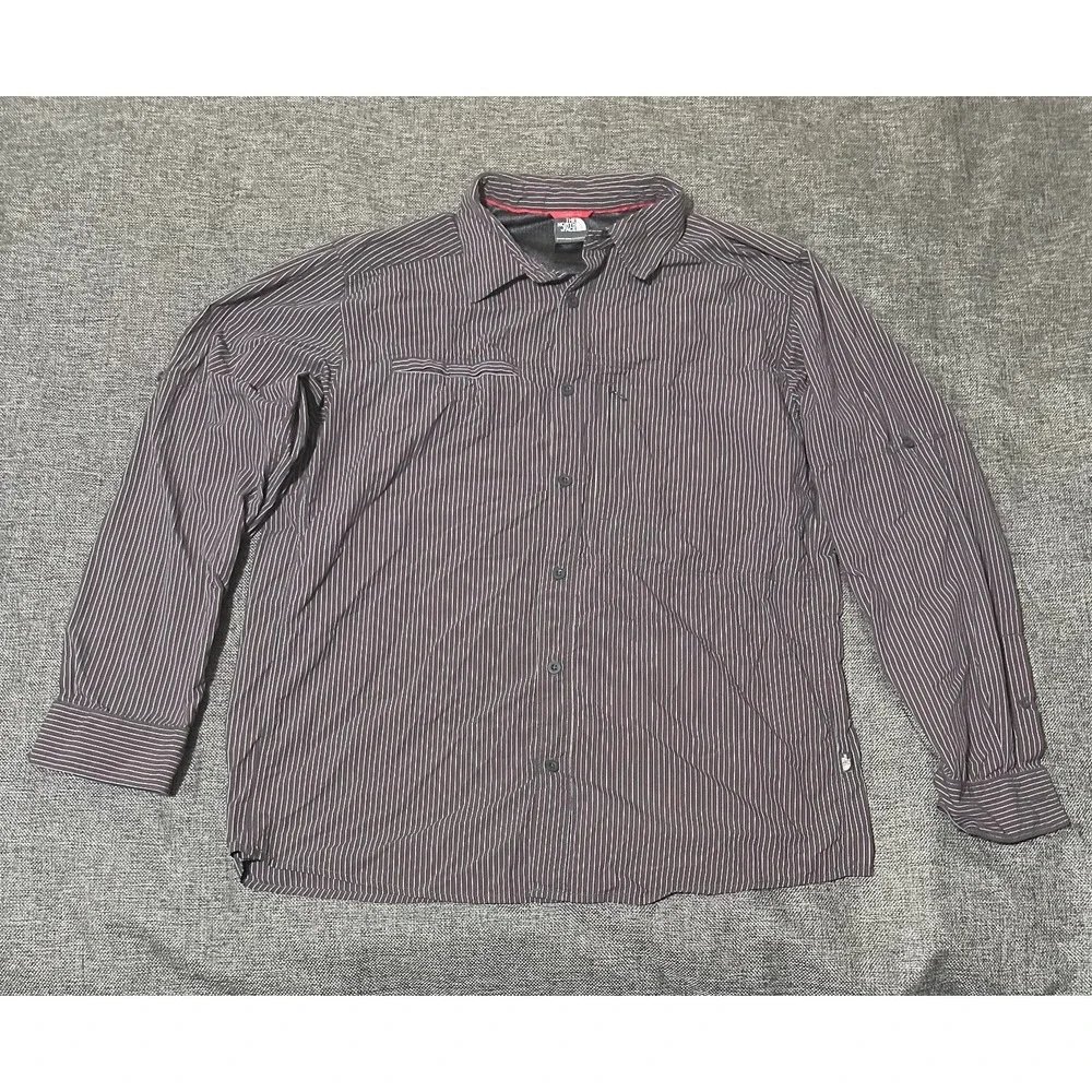 The North‎ Face Men's XL Striped Long Sleeve Shirt